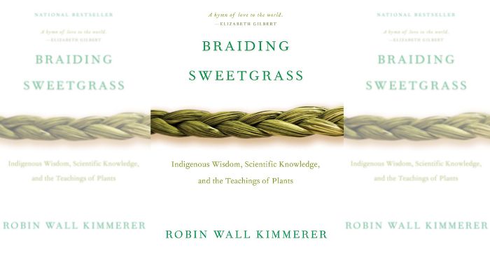 Book cover for BRAIDING SWEETGRASS by Robin Wall Kimmerer
